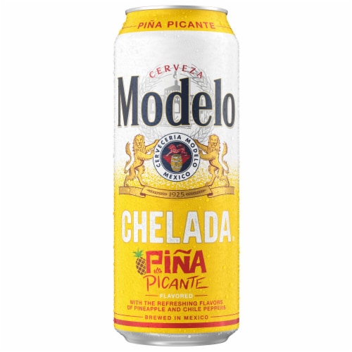 Modelo Chelada Pina Picante Mexican Import Flavored Beer Perspective: back