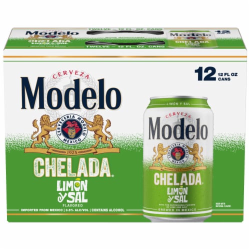 Modelo Chelada Limon y Sal Mexican Import Flavored Beer Perspective: back