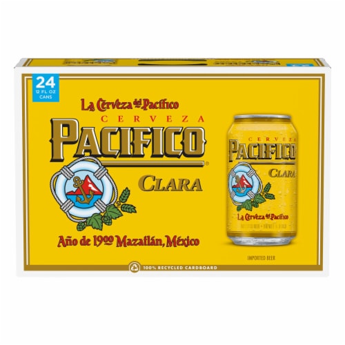Pacifico Clara Mexican Lager Import Beer Perspective: back