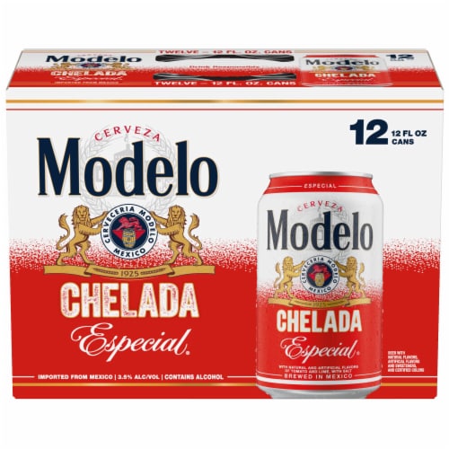 Modelo Chelada Especial Mexican Import Flavored Beer Perspective: back
