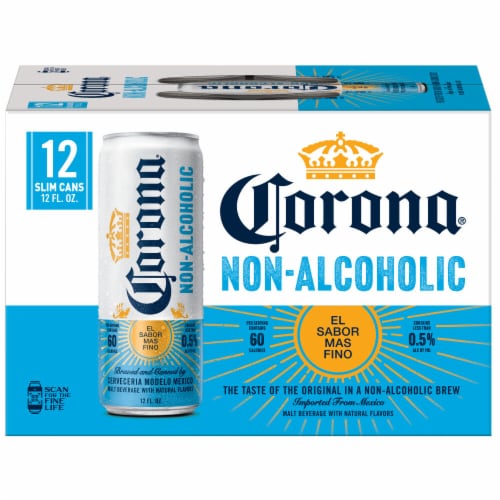 Corona Non-Alcoholic Malt Beverage Mexican Import Brew Perspective: back