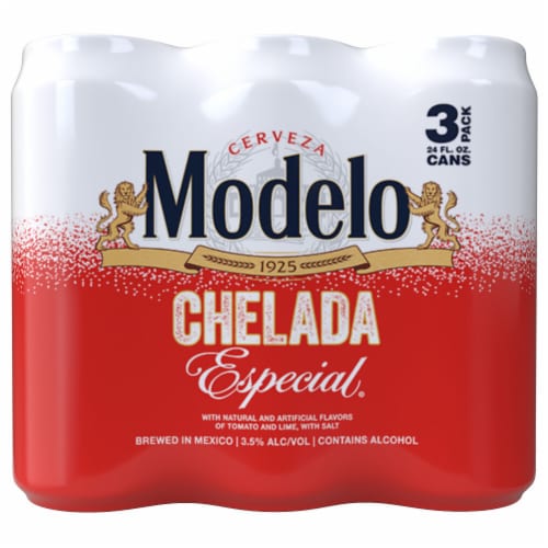 Modelo Chelada Especial Mexican Import Flavored Beer Perspective: back