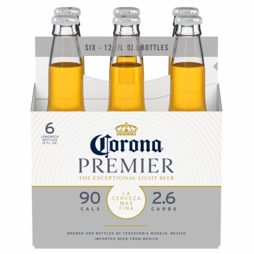 Corona Premier Mexican Lager Import Lower Calorie* Light Beer Perspective: back