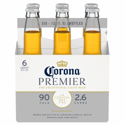 Corona Premier Mexican Lager Import Lower Calorie* Light Beer, 6 ...