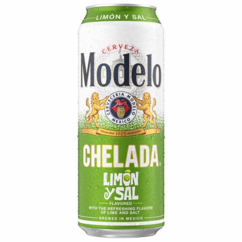 Modelo Chelada Limón y Sal Mexican Import Flavored Beer Perspective: back