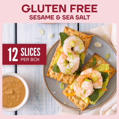 Wasa Crispbread Sesame and Sea Salt Gluten Free Crackers Perspective: back