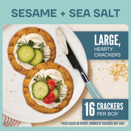 Wasa Crisp Creations Sesame + Sea Salt Large Crackers 8.3 oz Perspective: back