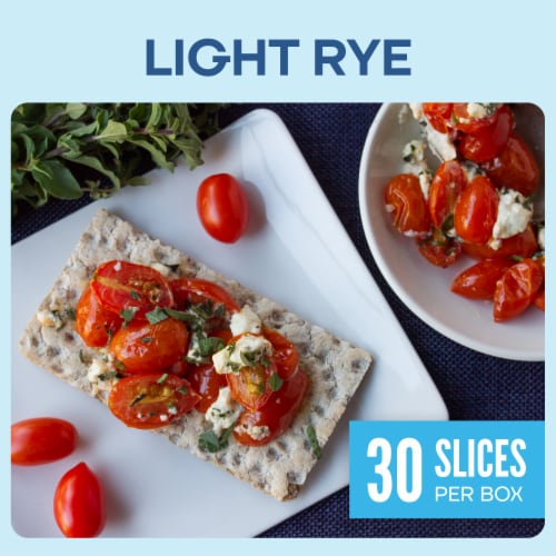 Wasa Crispbread Light Rye Flatbread Crackers Perspective: back