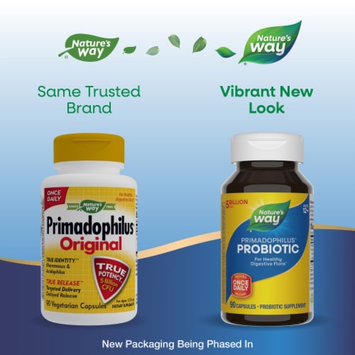 Nature's Way® Primadophilus® Original Vegetarian Capsules Perspective: back