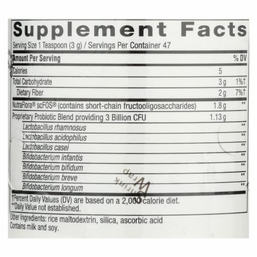 Nature's Way® Primadophilus® Children's Probiotic Powder Perspective: back
