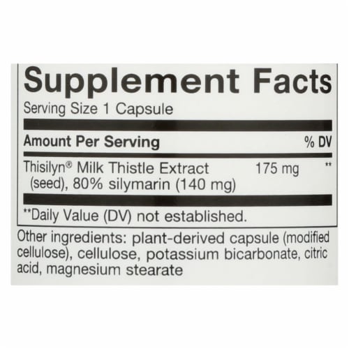 Nature's Way Thisilyn® Standardized Milk Thistle Extract Perspective: back