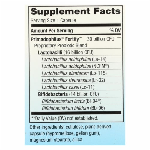Nature's Way® Fortify™ Daily Probiotic Capsules Perspective: back