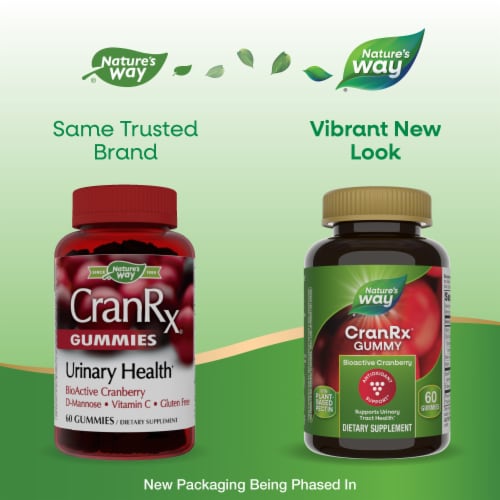 Nature's Way Cranberry CranRx® Urinary Health Gummies Perspective: back