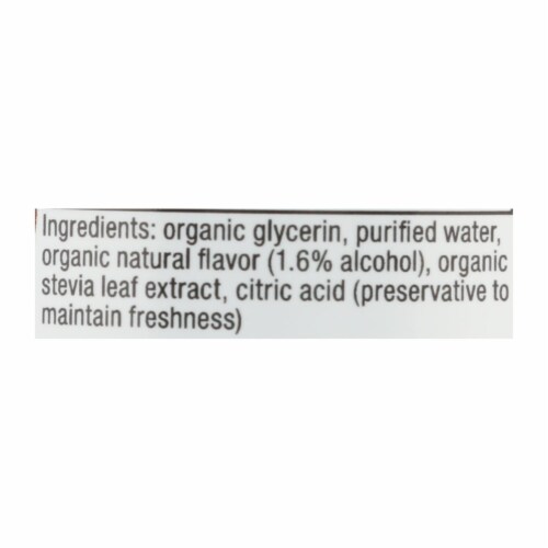 Nature's Way Organic Vanilla Stevia Perspective: back