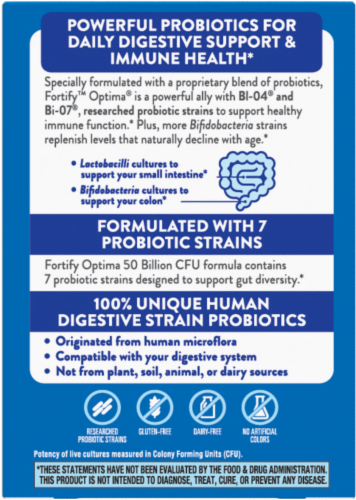 Nature's Way® Forify™ Optima® Adult 50+ Delayed-Release Vegetable Capsules Perspective: back