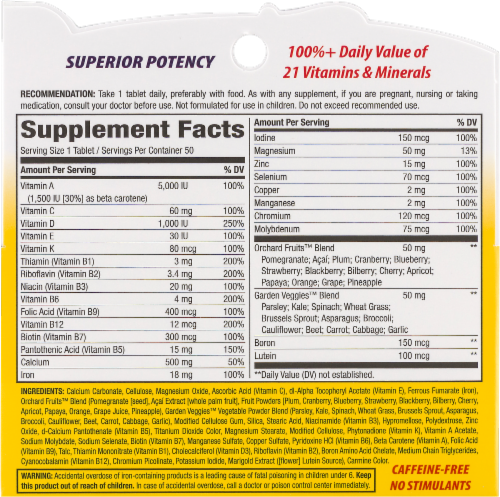 Nature's Way  Alive! Women's Energy Multi Vitamins Perspective: back