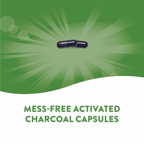 Nature's Way® Activated Charcoal Capsules 500 mg Perspective: back
