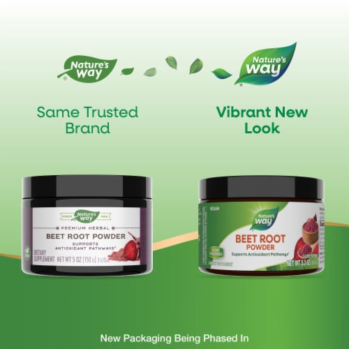 Nature's Way Beet Root Powder Perspective: back