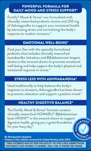 Nature's Way Fortify® Daily Probiotic Targeted Care Mood & Stress Perspective: back