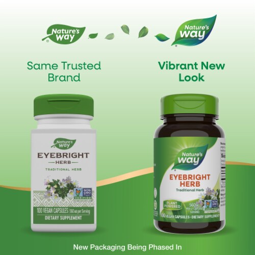 Nature's Way Eyebright Herb Capsules 860 mg Perspective: back