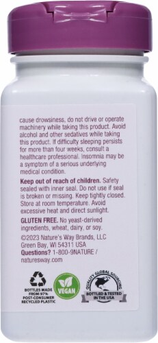 Nature's Way Sleep Well Tablets 480mg Perspective: back