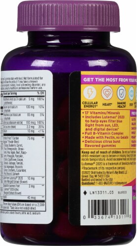 Nature's Way Alive!® Teen Blue Light Multivitamin for Her Gummies Perspective: back