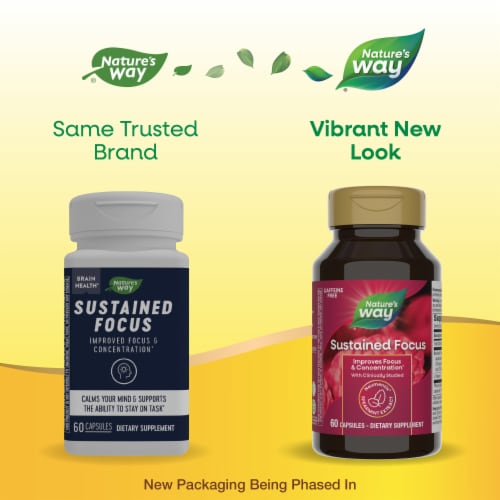 Nature's Way® Sustained Focus Dietary Supplement Perspective: back
