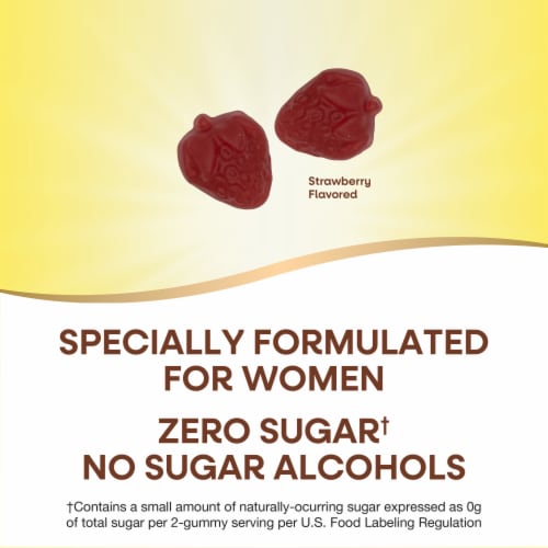 Nature's Way Alive! Zero Sugar Women's Gummy Multivitamins Perspective: back