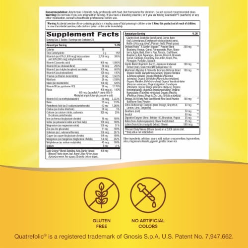 Nature's Way Alive! Max 3 Daily Max Potency Tablets Perspective: back