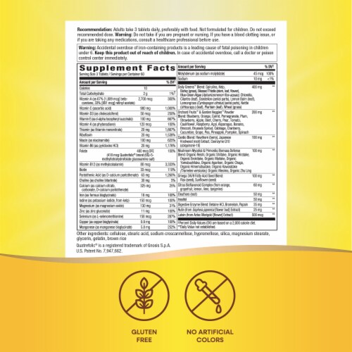 Nature's Way Alive! Max3 Potency Adult Complete Multivitamin With B Vitamins Tablets Perspective: back