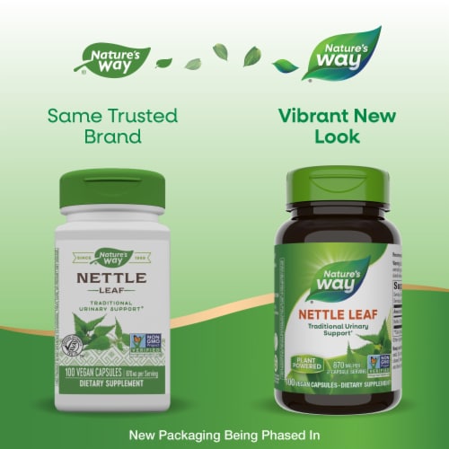 Nature's Way® Nettle Leaf Capsules Perspective: back