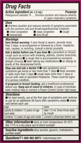 Nature's Way® Umcka Cold Care Original Drops Perspective: back
