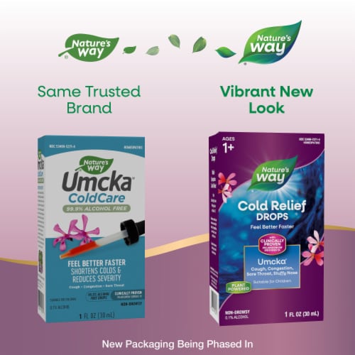 Nature's Way® Umcka® Cold Care Alcohol Free Drops Perspective: back