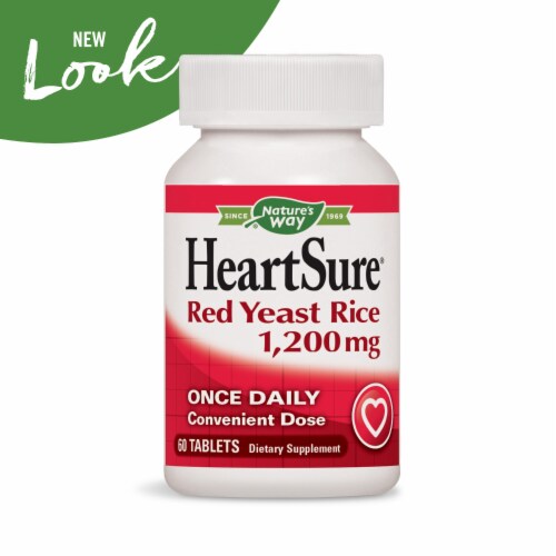 Nature's Way® Heartsure Red Yeast Rice Tablets 1200 mg Perspective: back