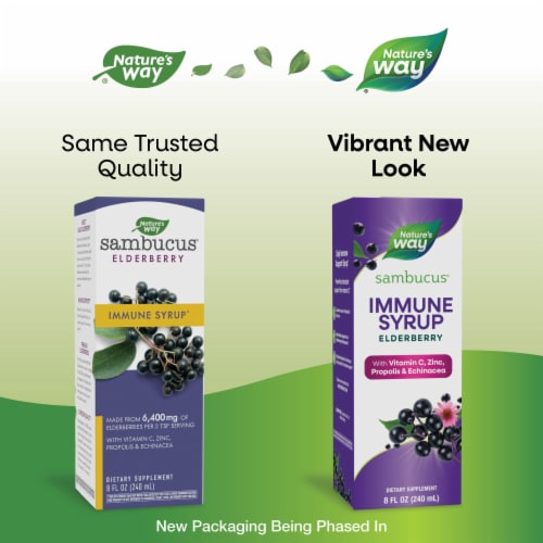 Nature's Way Sambucus® Elderberry Immune Syrup Perspective: back