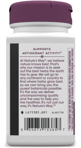 Nature's Way® Pomegranate Capsules Perspective: back