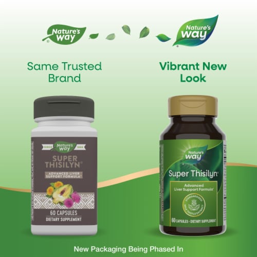 Nature's Way® Super Thisilyn Advanced Liver Support Vegan Capsules Perspective: back