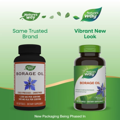 Nature's Way® Efa Gold Borage Softgels 1300 mg Perspective: back