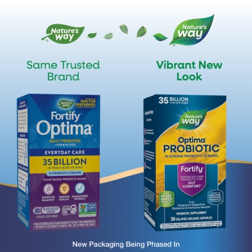 Nature's Way® Fortify® Optima® Daily Probiotic Capsules Perspective: back