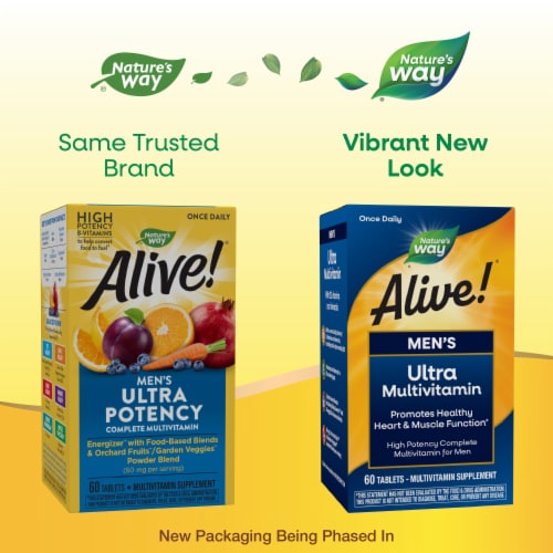 Nature's Way® Alive!® Once Daily Men's Ultra Potency Multivitamin Perspective: back