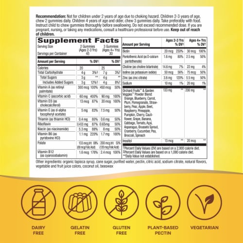 Nature's Way Alive!® Kids Gummy Multivitamin Perspective: back