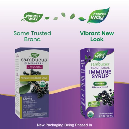 Nature's Way® Sambucus™ Elderberry Syrup Perspective: back