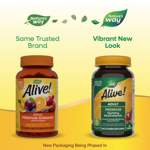 Nature's Way® Alive!® Adult Multi-Vitamin Gummies Perspective: back