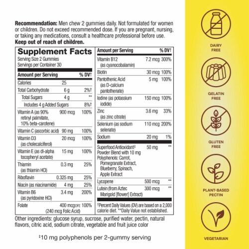 Nature's Way® Alive!® Men's 50+ Gummy Multivitamin Perspective: back