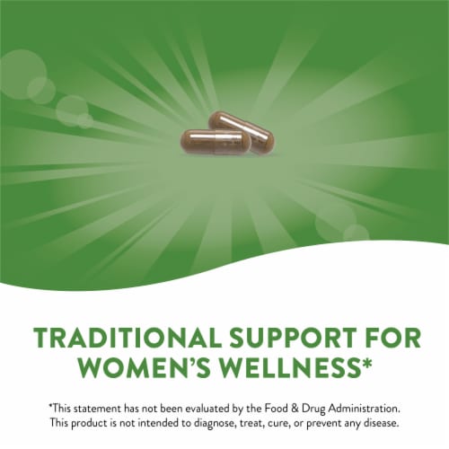 Nature's Way Red Clover Blossom & Herb Capsules Perspective: back