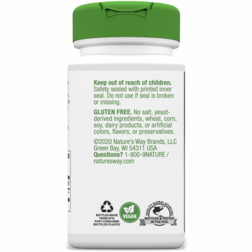Nature's Way® Uva Ursi Leaves Capsules 480mg Perspective: back