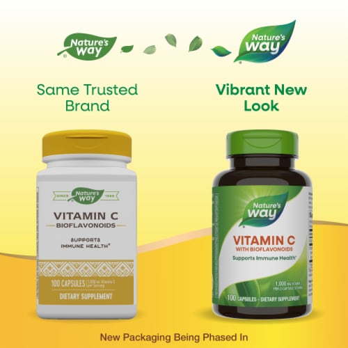 Nature's Way® Vitamin C Bioflavonoids Dietary Supplement Capsules Perspective: back