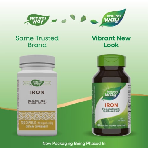 Nature's Way® Iron Capsules Perspective: back