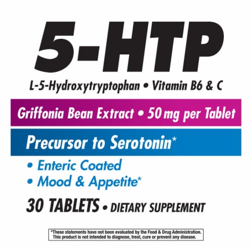 Nature's Way® 5-HTP Tablets 50 mg Perspective: back