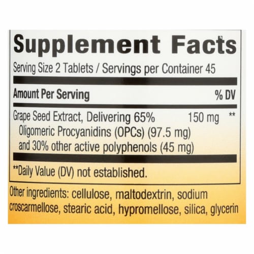 Nature's Way Masquelier's® Tru-OPCs™ 75 mg Tablets Perspective: back